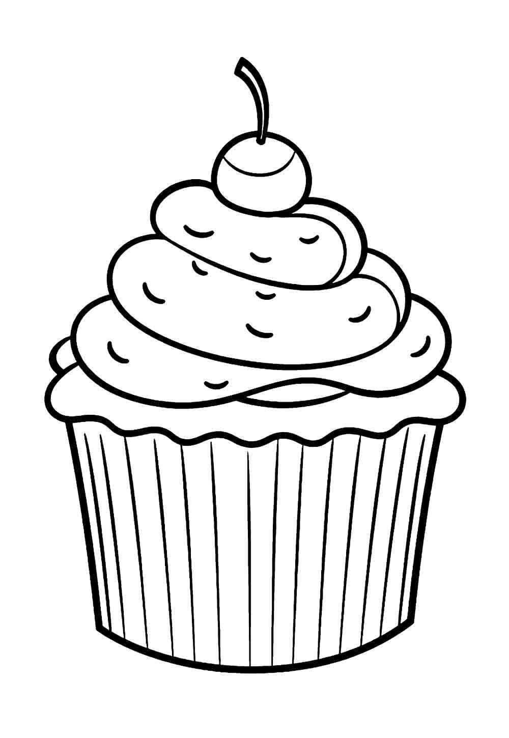 Desenho de Cupcake Desenho Colorir Imprimir 21