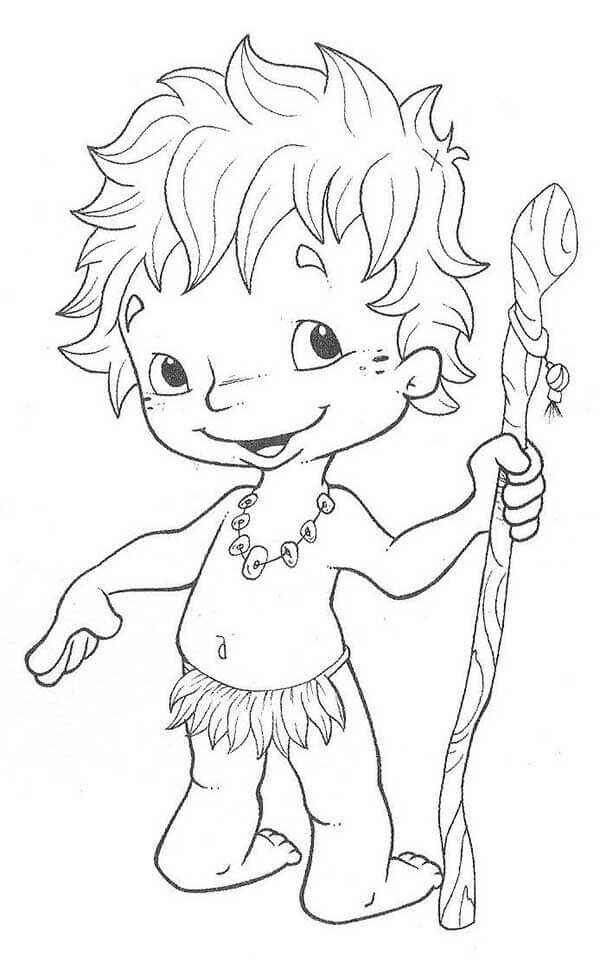 Desenho de Curupira Desenho Colorir Imprimir 05