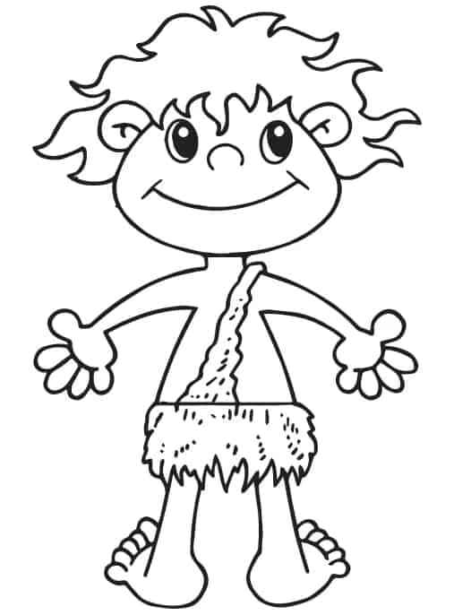 Desenho de Curupira Desenho Colorir Imprimir 06