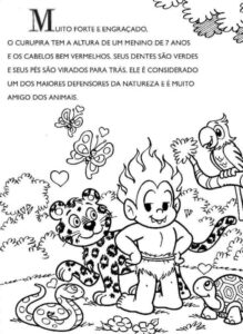 Desenho de Curupira Desenho Colorir Imprimir 07