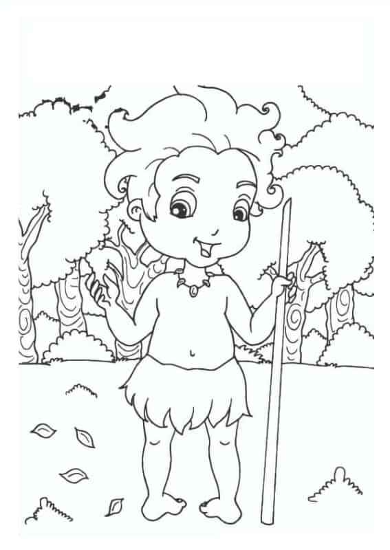 Desenho de Curupira Desenho Colorir Imprimir 08