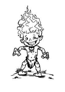 Desenho de Curupira Desenho Colorir Imprimir 14