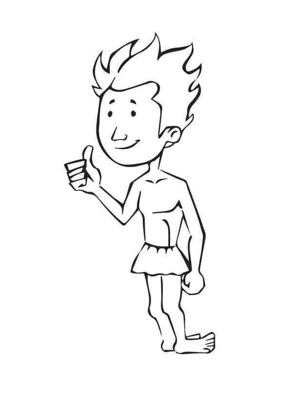 Desenho de Curupira Desenho Colorir Imprimir 15