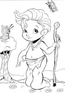 Desenho de Curupira Desenho Colorir Imprimir 21