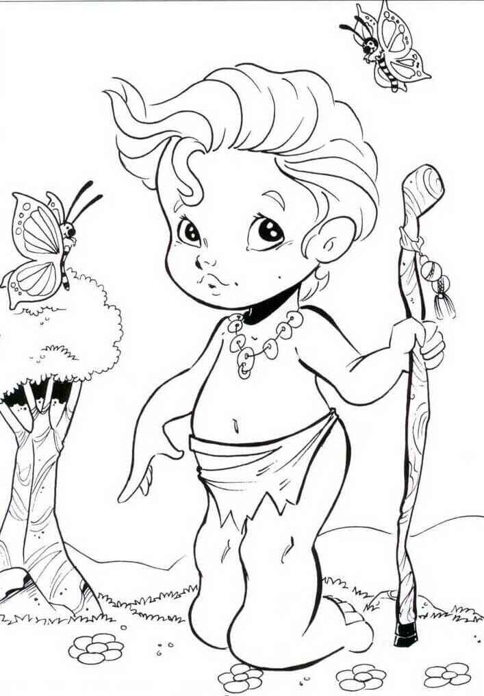 Desenho de Curupira Desenho Colorir Imprimir 21