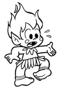 Desenho de Curupira Desenho Colorir Imprimir 22