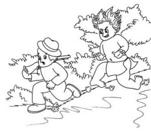 Desenho de Curupira Desenho Colorir Imprimir 24