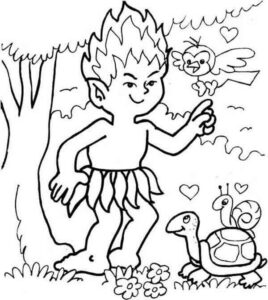 Desenho de Curupira Desenho Colorir Imprimir 25