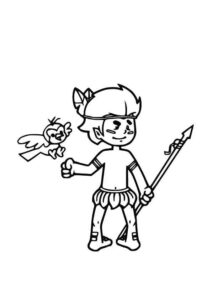 Desenho de Curupira Desenho Colorir Imprimir 29