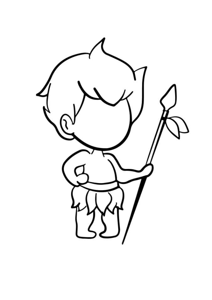 Desenho de Curupira Desenho Colorir Imprimir 30