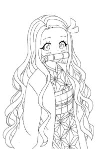 Desenho de Demon Slayer Desenho Colorir Imprimir 01