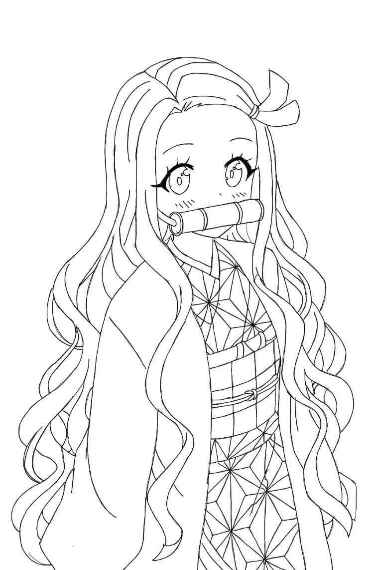 Desenho de Demon Slayer Desenho Colorir Imprimir 01