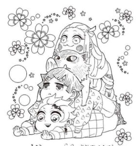 Desenho de Demon Slayer Desenho Colorir Imprimir 04