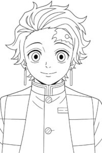 Desenho de Demon Slayer Desenho Colorir Imprimir 07