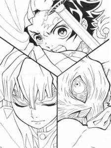 Desenho de Demon Slayer Desenho Colorir Imprimir 10