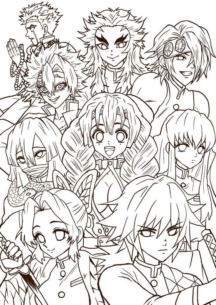 Desenho de Demon Slayer Desenho Colorir Imprimir 14