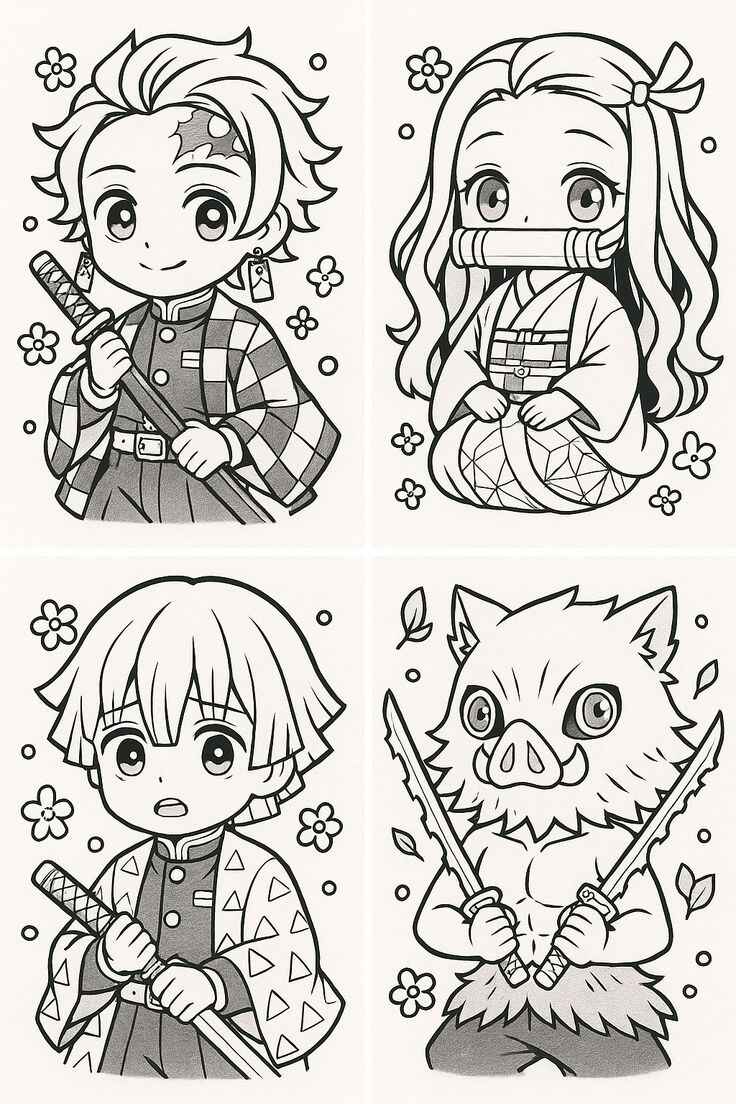 Desenho de Demon Slayer Desenho Colorir Imprimir 15