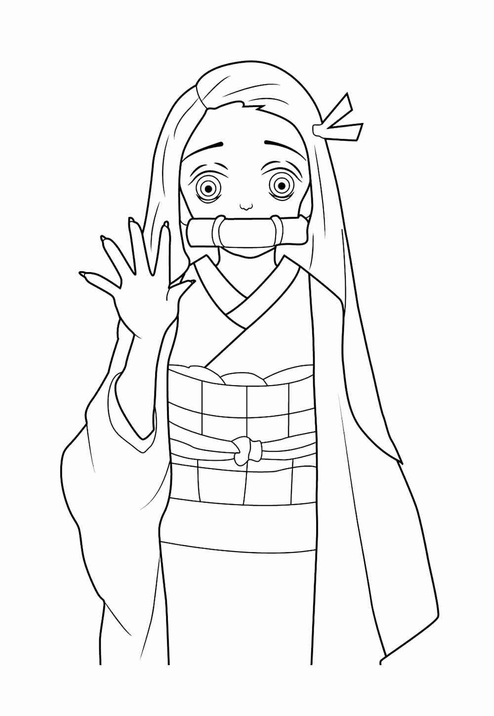 Desenho de Demon Slayer Desenho Colorir Imprimir 24