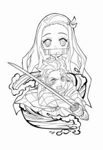 Desenho de Demon Slayer Desenho Colorir Imprimir 25