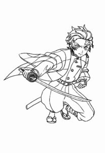 Desenho de Demon Slayer Desenho Colorir Imprimir 26