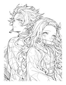 Desenho de Demon Slayer Desenho Colorir Imprimir 31