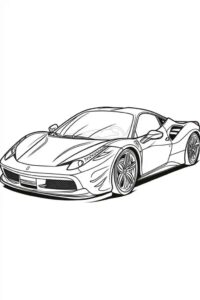 Desenho de Ferrari Desenho Colorir Imprimir 19