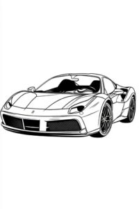 Desenho de Ferrari Desenho Colorir Imprimir 20