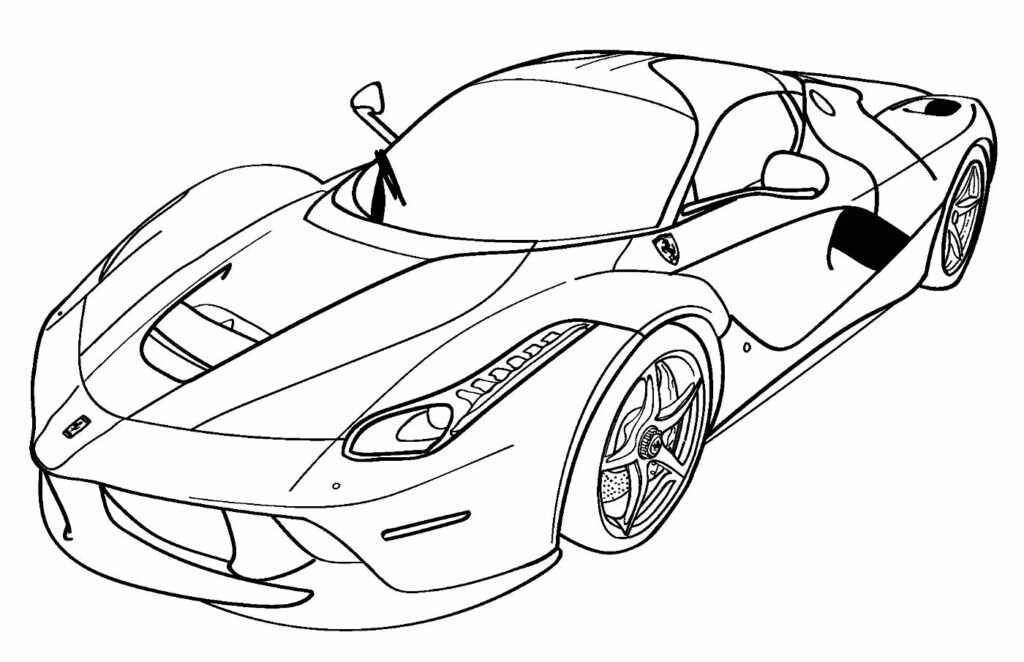 Desenho de Ferrari Desenho Colorir Imprimir 33