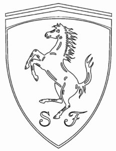 Desenho de Ferrari Desenho Colorir Imprimir 36