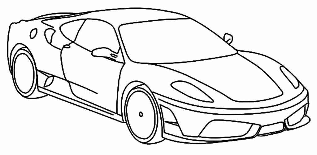 Desenho de Ferrari Desenho Colorir Imprimir 37