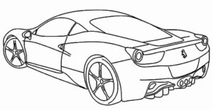 Desenho de Ferrari Desenho Colorir Imprimir 40