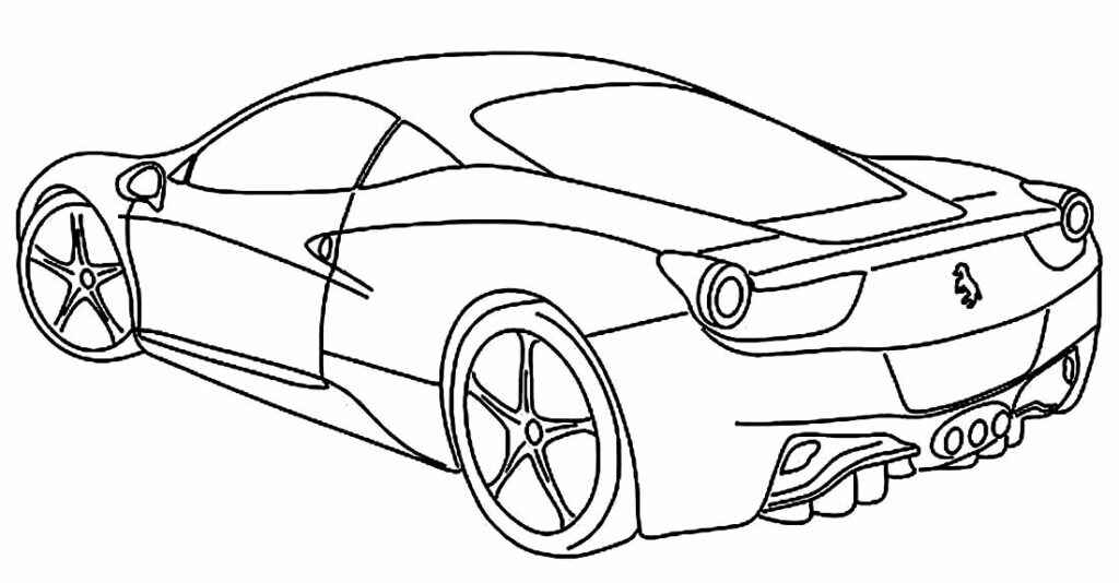 Desenho de Ferrari Desenho Colorir Imprimir 40