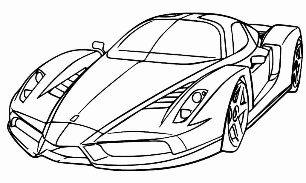 Desenho de Ferrari Desenho Colorir Imprimir 41