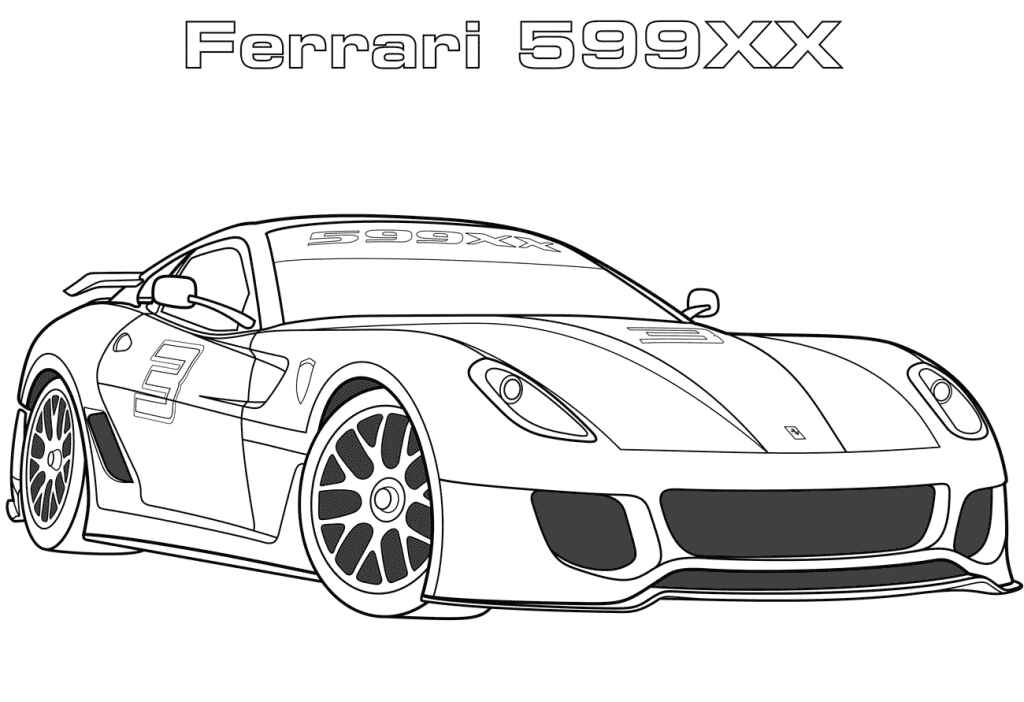 Desenho de Ferrari Desenho Colorir Imprimir 43