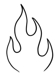 Desenho de Fogo Desenho Colorir Imprimir 03