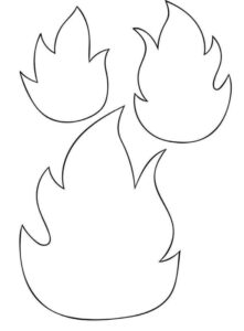 Desenho de Fogo Desenho Colorir Imprimir 07