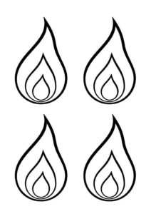Desenho de Fogo Desenho Colorir Imprimir 14