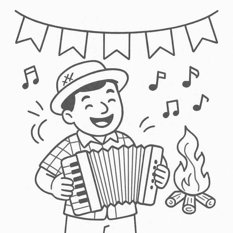 Desenho de Fogueira Desenho Colorir Imprimir 07