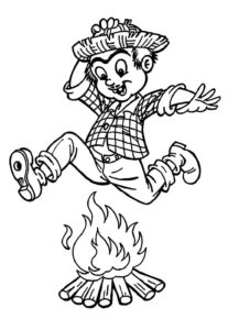 Desenho de Fogueira Desenho Colorir Imprimir 09