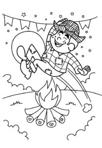 Desenho de Fogueira Desenho Colorir Imprimir 10