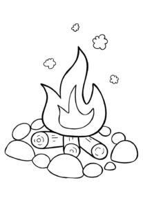 Desenho de Fogueira Desenho Colorir Imprimir 19