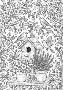 Desenho de Jardins Desenho Colorir Imprimir 04