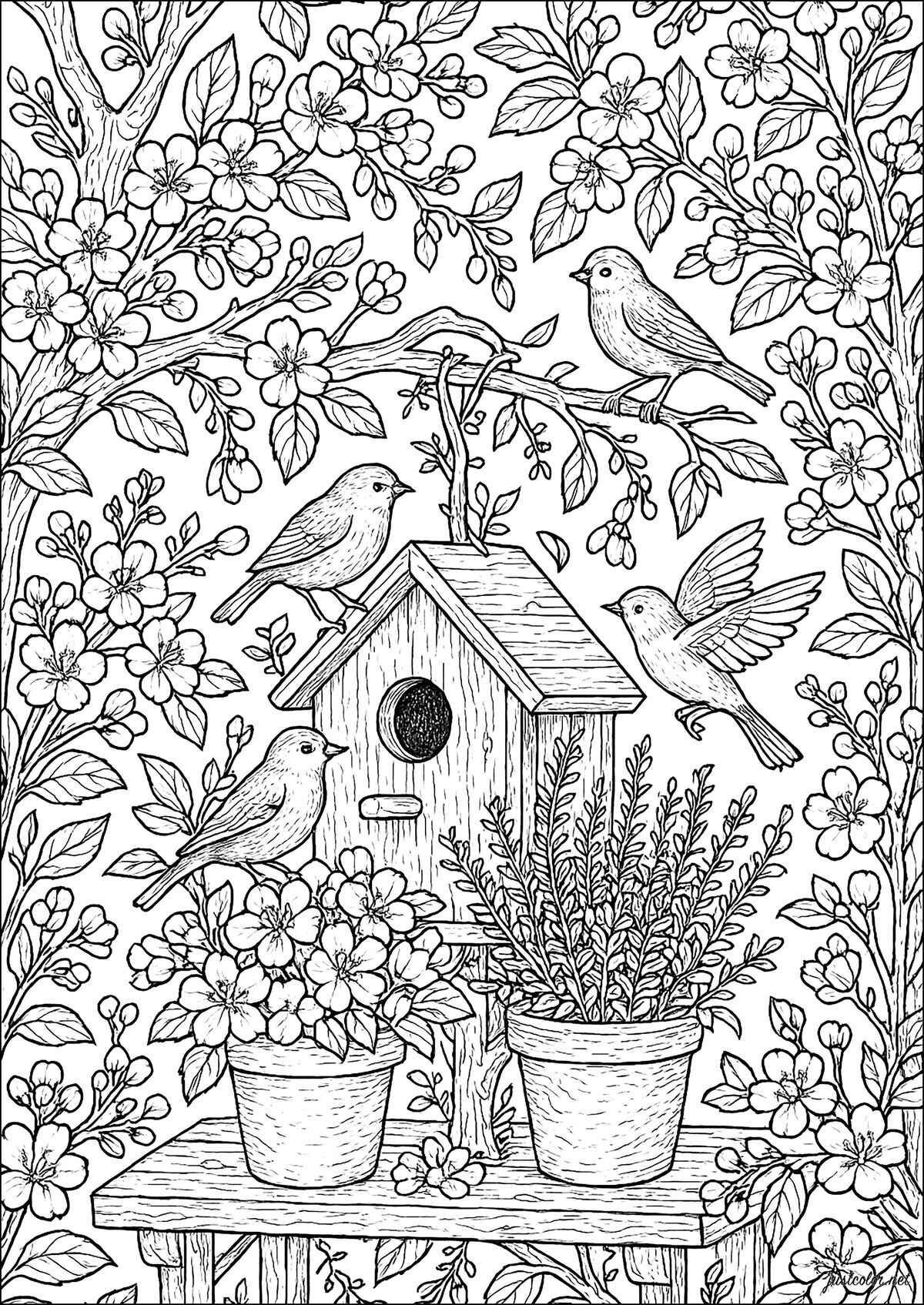 Desenho de Jardins Desenho Colorir Imprimir 04