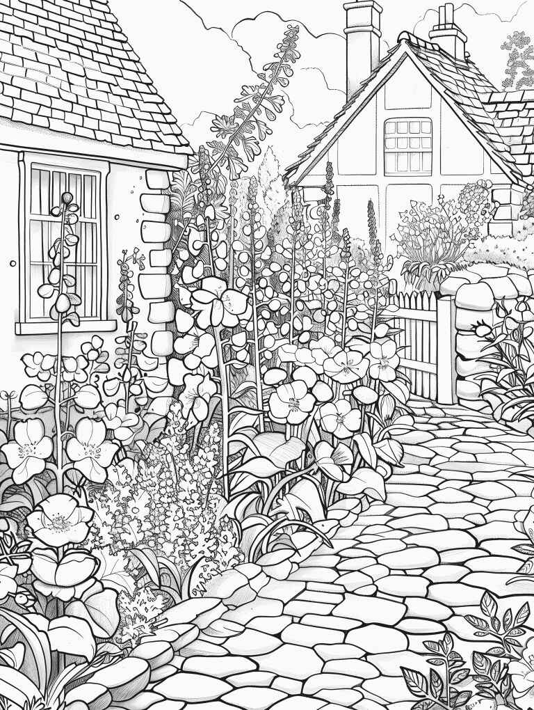 Desenho de Jardins Desenho Colorir Imprimir 14