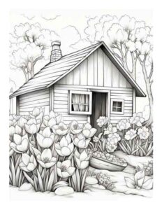 Desenho de Jardins Desenho Colorir Imprimir 15