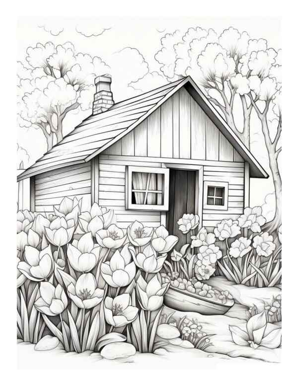 Desenho de Jardins Desenho Colorir Imprimir 15