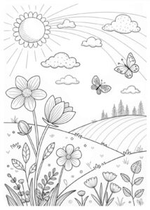 Desenho de Jardins Desenho Colorir Imprimir 17