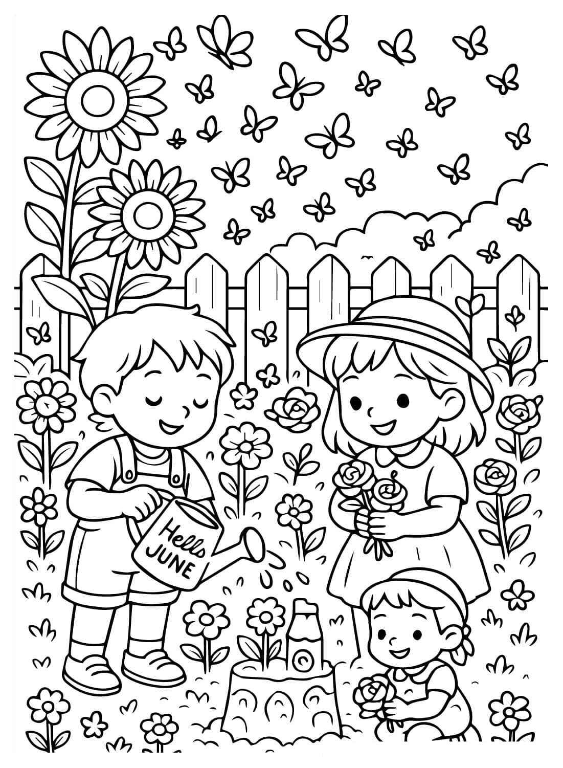 Desenho de Jardins Desenho Colorir Imprimir 18