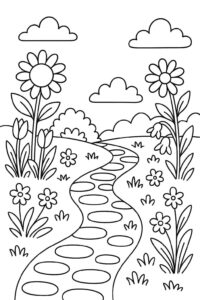 Desenho de Jardins Desenho Colorir Imprimir 20