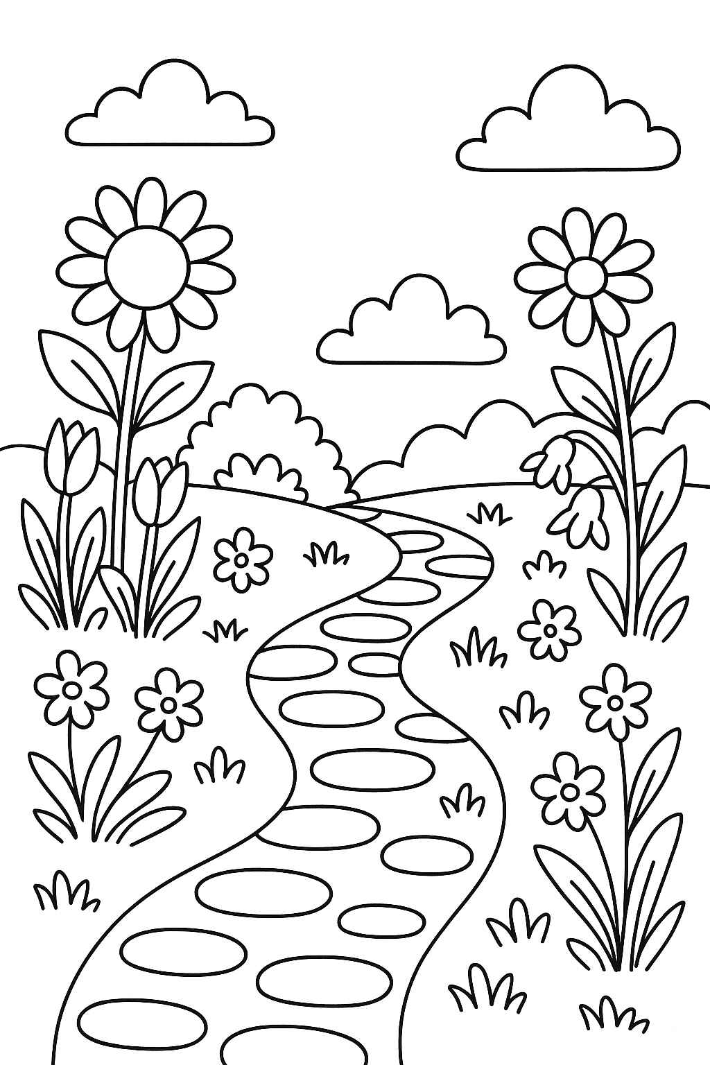 Desenho de Jardins Desenho Colorir Imprimir 20
